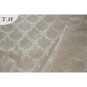 Tissu beige jacajard motif chair (fth31954)